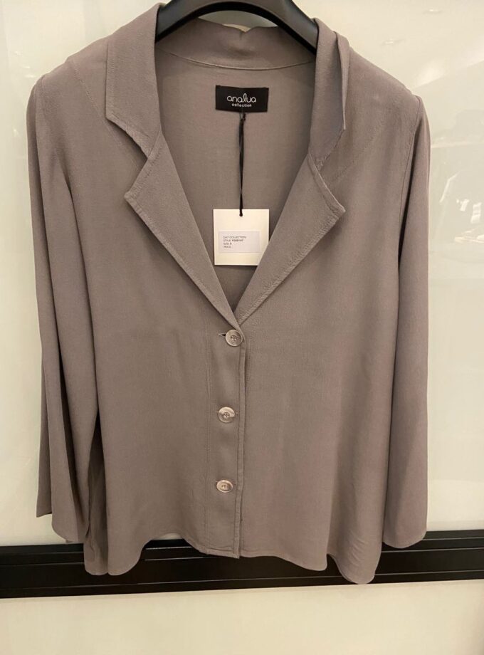 CAMISA ANALUA, COLOR GRIS ANTRACITA