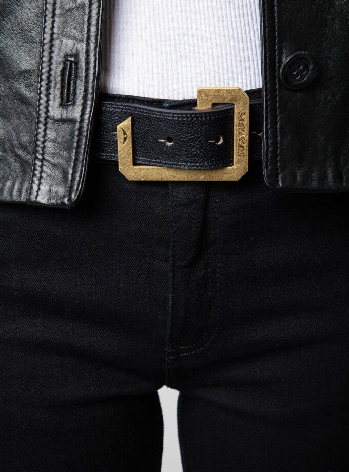 CINTURON COLOR AZUL MARINO ZADIG ET VOLTAIRE