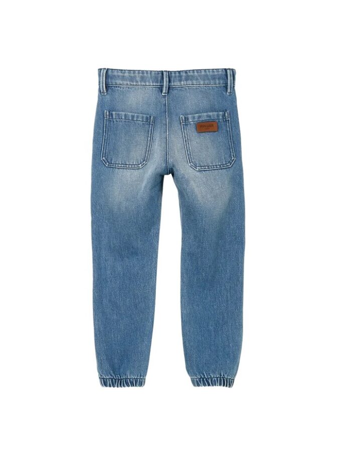 PANTALON COLOR AZUL MEDIO FINGER IN THE NOSE