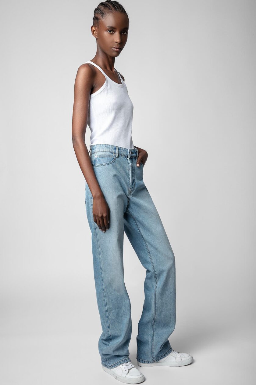 PANTALON  COLOR LIGHT BLUE ZADIG ET VOLTAIRE - Imagen 2