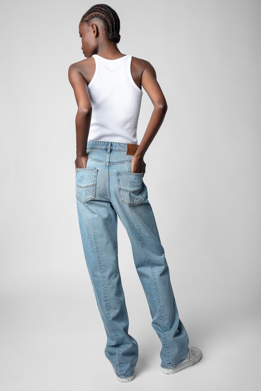 PANTALON  COLOR LIGHT BLUE ZADIG ET VOLTAIRE - Imagen 3