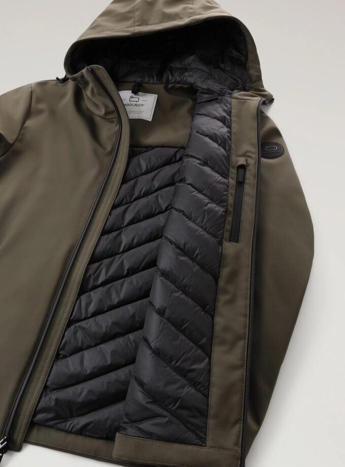 PLUMAS CORTO COLOR VERDE WOOLRICH