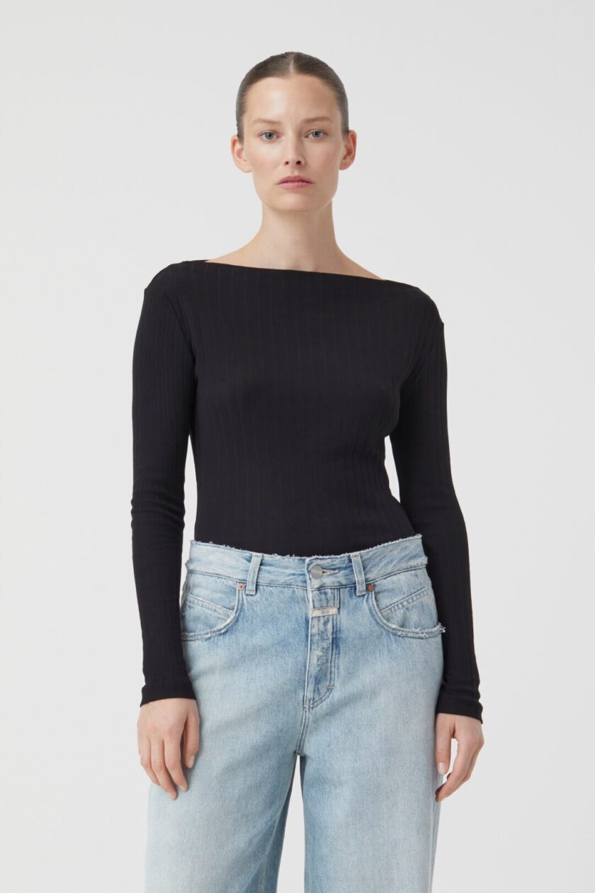 CAMISETA  COLOR NEGRO CLOSED - Imagen 2