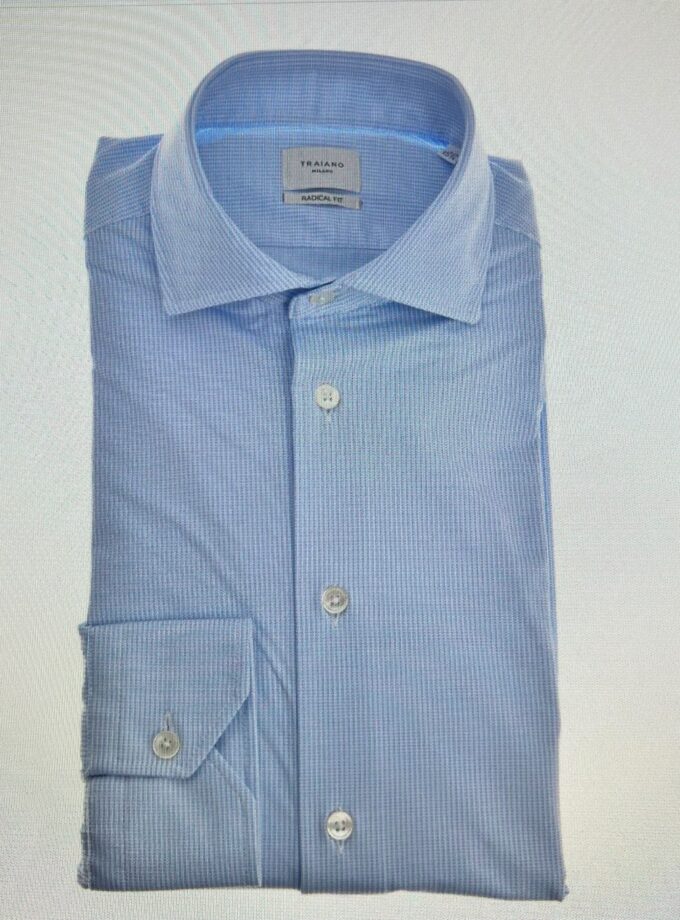 CAMISA COLOR AZUL CLARO TRAIANO MILANO