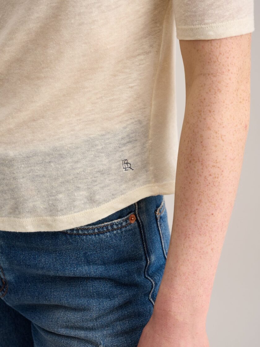 CAMISETA  COLOR ECRU BEELEROSE - Imagen 3