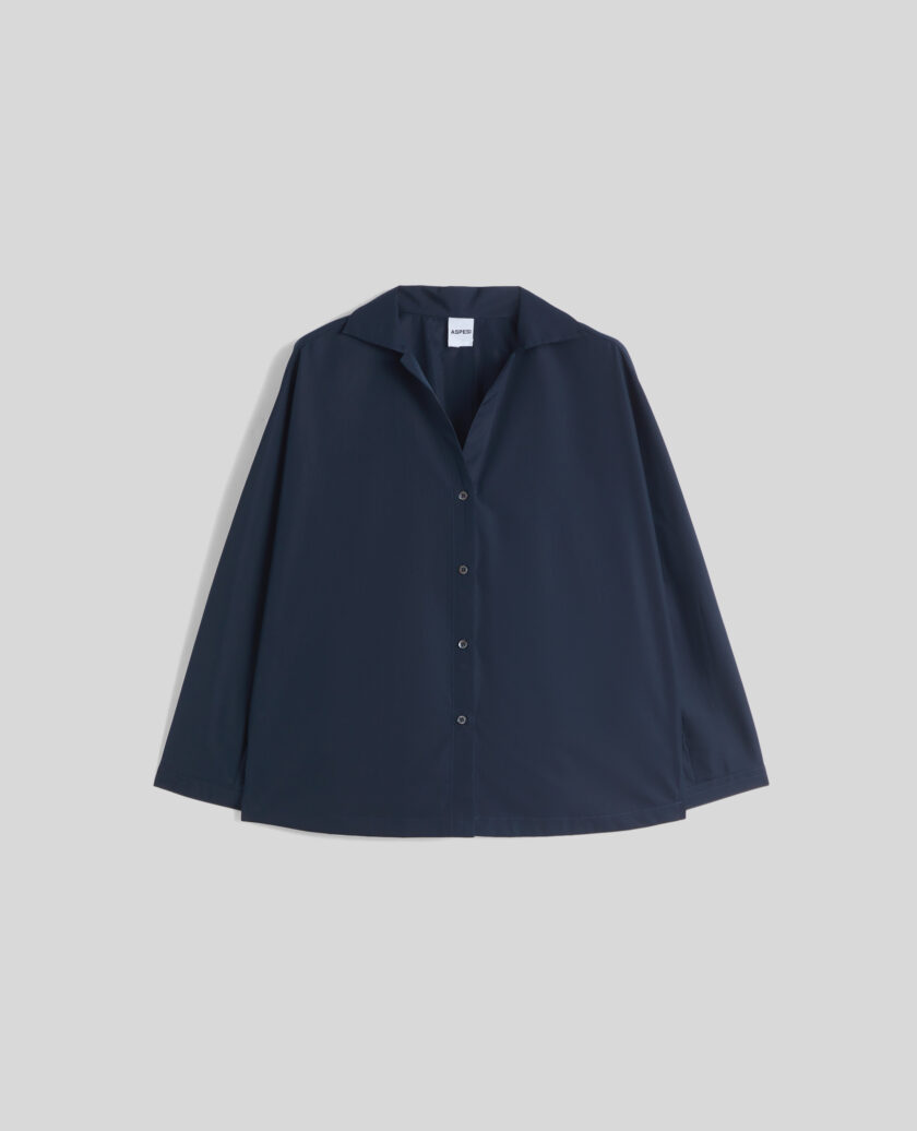 CAMISA  COLOR AZUL MARINO ASPESI - Imagen 3