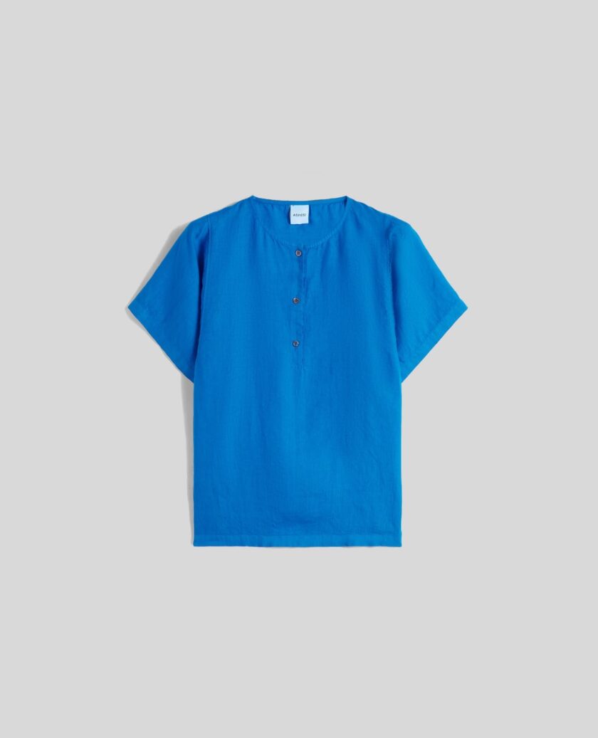 BLUSA  COLOR AZUL ASPESI - Imagen 3