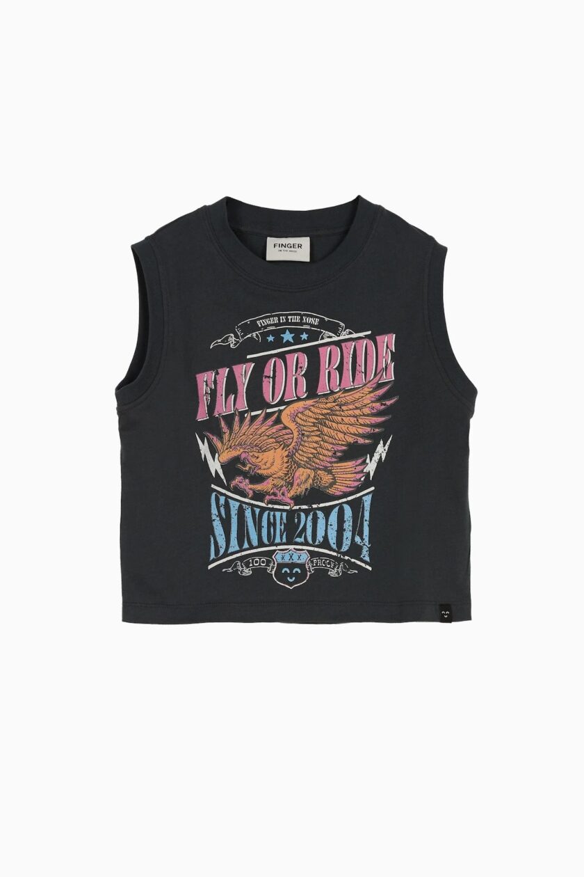 CAMISETA  COLOR gris FINGER IN THE NOSE