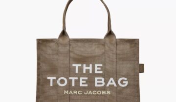 THE LARGE TOTE SLATE GREEN MARC JACOBS