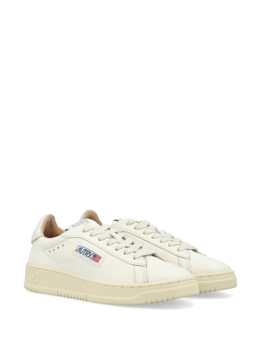 DALLAS ZAPATILLAS BAJAS EN PIEL COLOR CRUDO Autry - Imagen 2