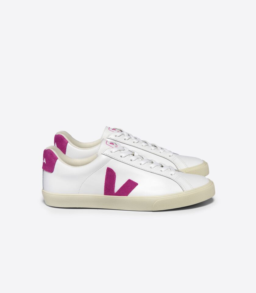 ESPLAR LEATHER WHITE ULTRAVIOLET VEJA