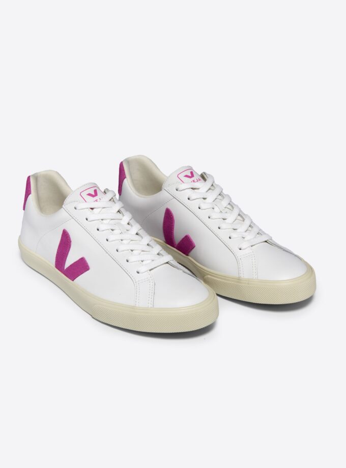 ESPLAR LEATHER WHITE ULTRAVIOLET VEJA