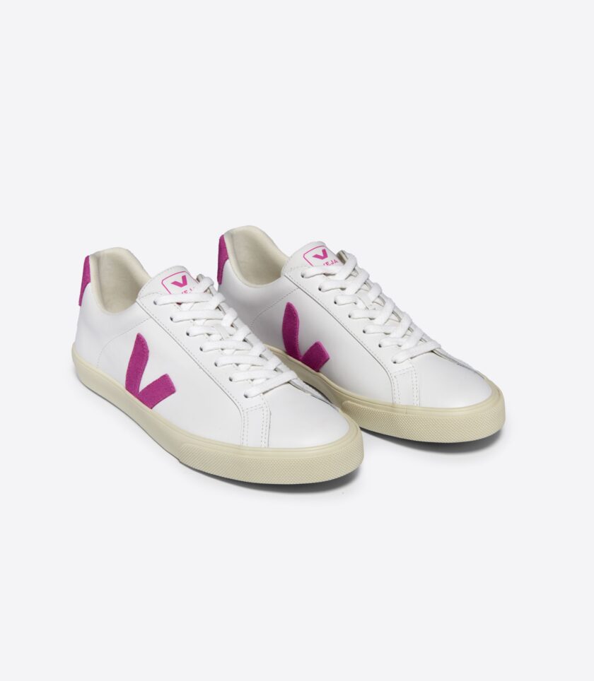 ESPLAR LEATHER WHITE ULTRAVIOLET VEJA - Imagen 2