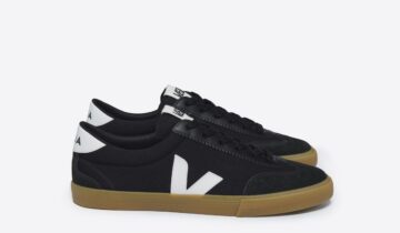 VOLLEY CANVAS BLACK WHITE NATURAL VEJA