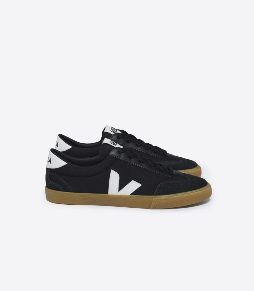 VOLLEY CANVAS BLACK WHITE NATURAL VEJA