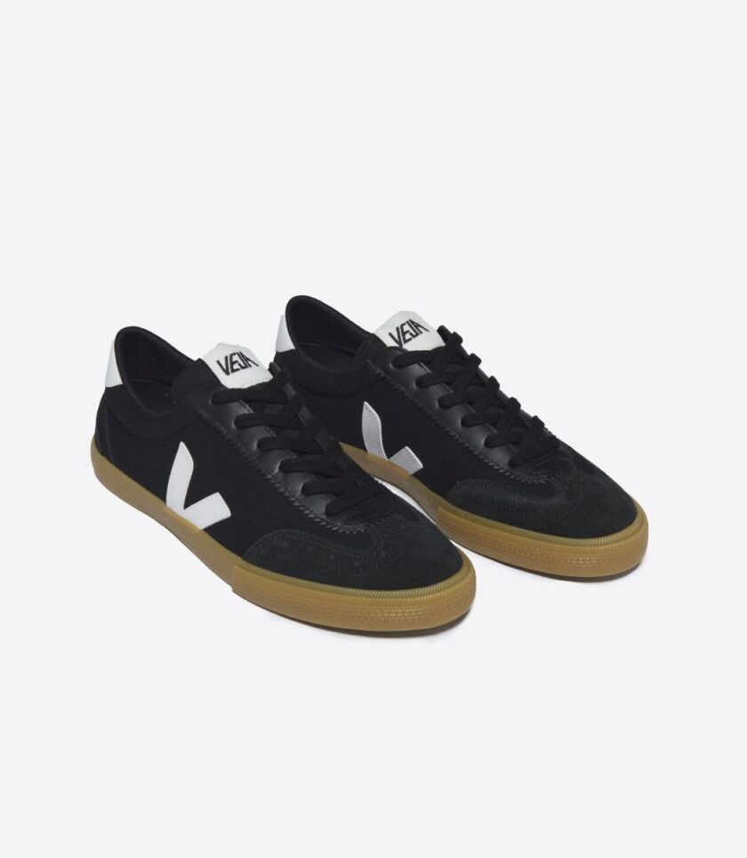 VOLLEY CANVAS BLACK WHITE NATURAL VEJA - Imagen 2