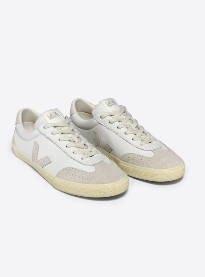 VOLLEY LEATHER WHITE NATURAL VEJA
