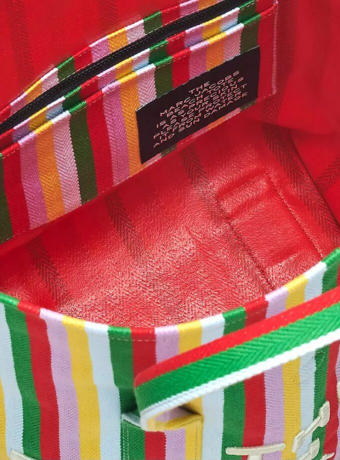 THE STRIPED JACQUARD BEACH TOTE BAG MARC JACOBS
