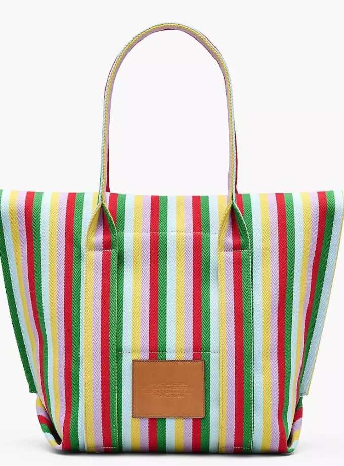 THE STRIPED JACQUARD BEACH TOTE BAG MARC JACOBS