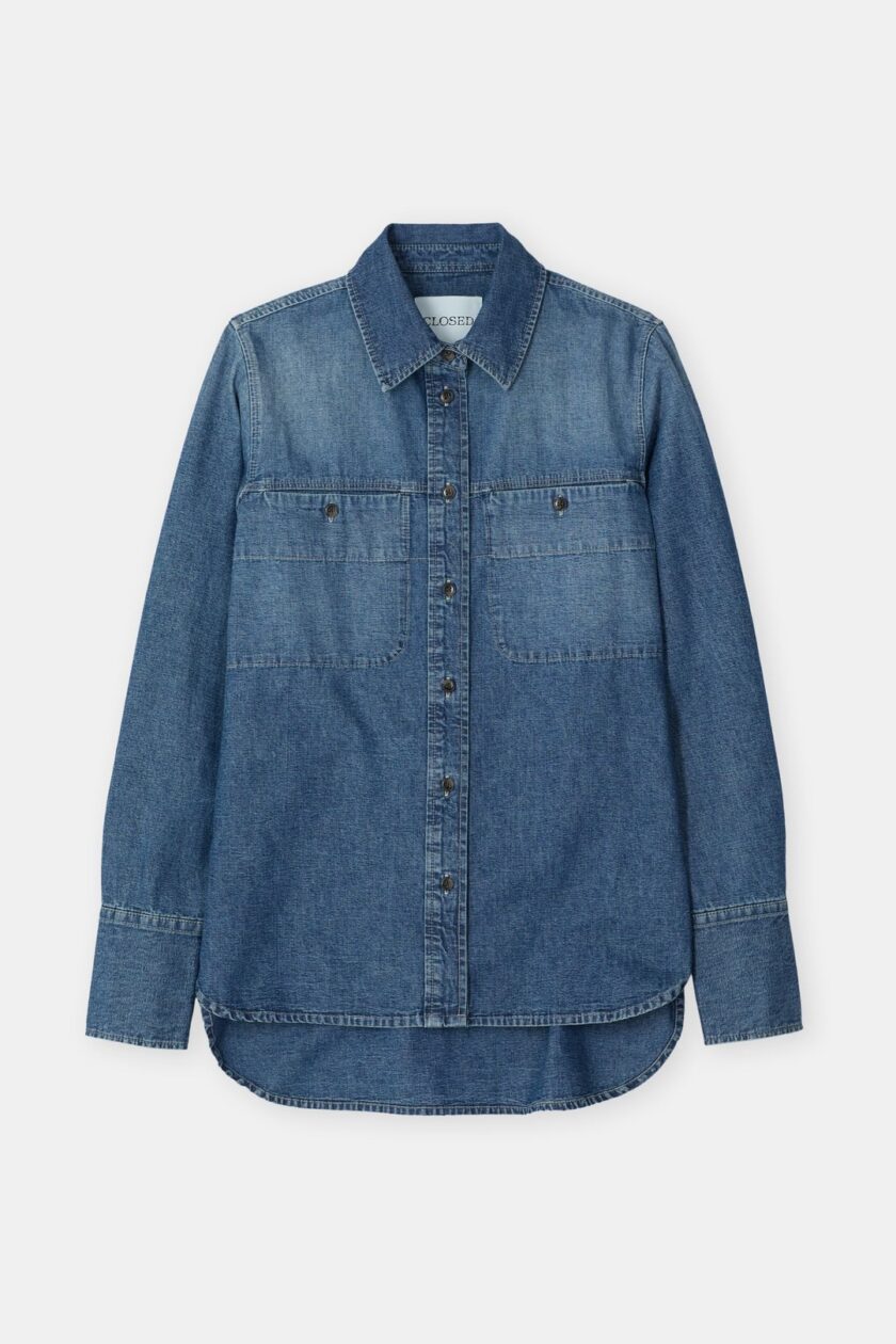 Camisa vaquera con bolsillos CLOSED