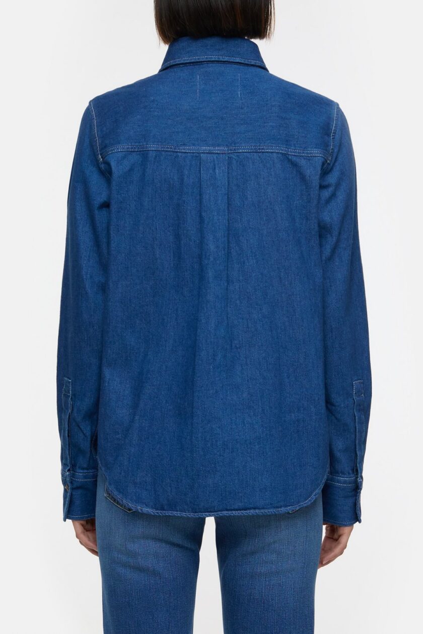 Blusa vaquera con logo CLOSED - Imagen 3