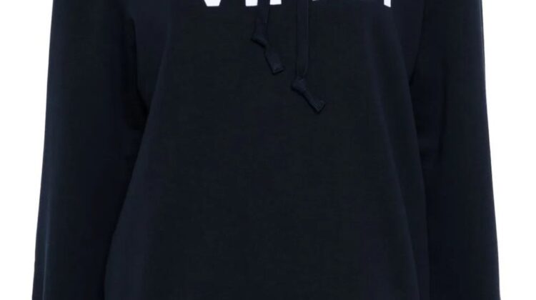 JERSEY A.P.C. Sudadera azul marino con capucha de algodón orgánico