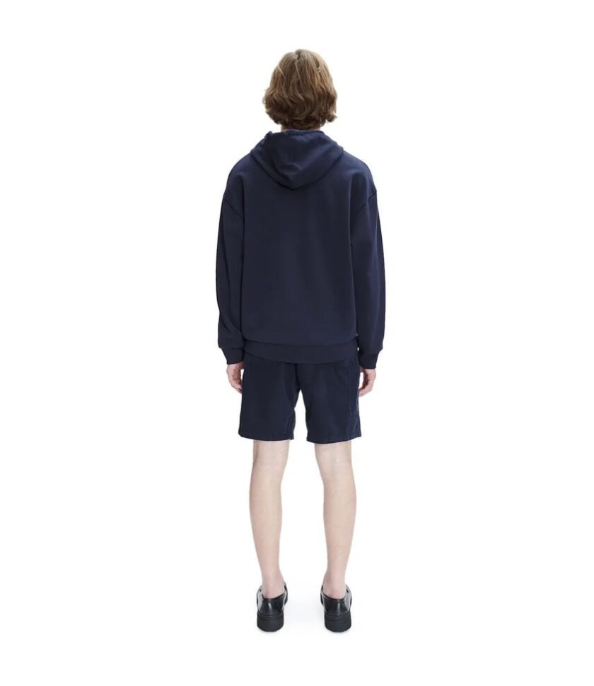 JERSEY A.P.C. Sudadera azul marino con capucha de algodón orgánico - Imagen 3