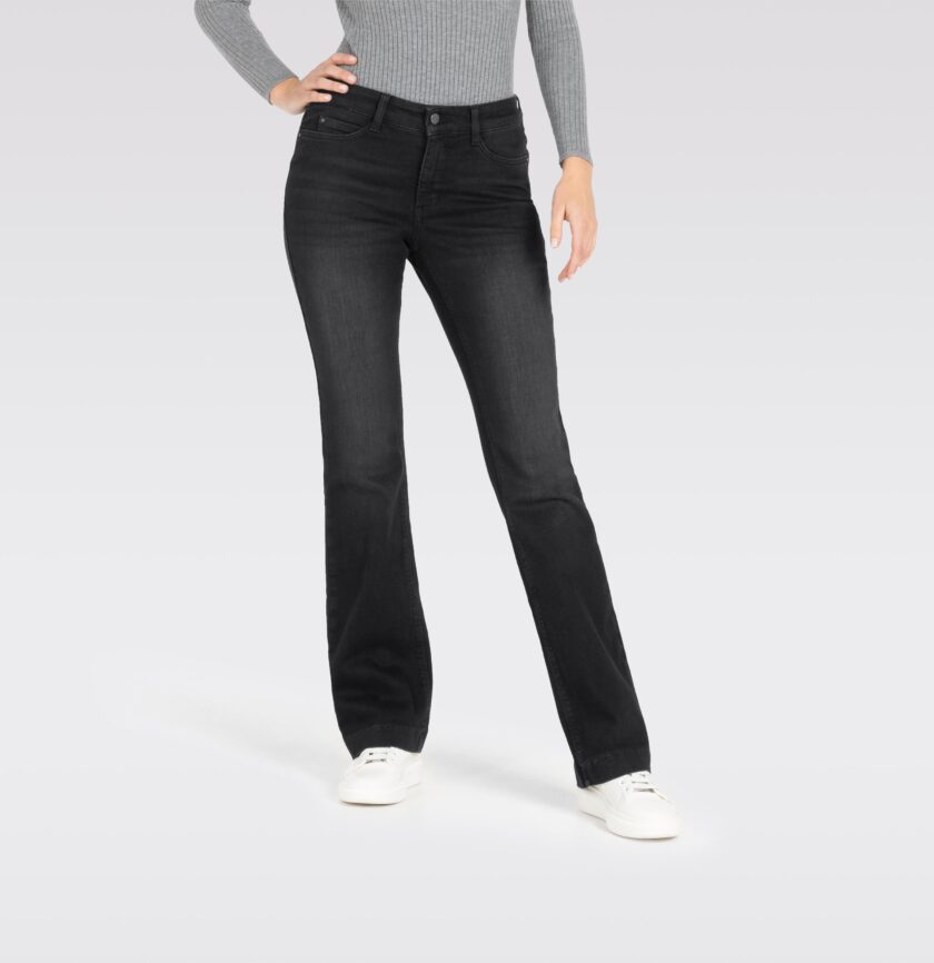 PANTALON  COLOR LAVADO COMERCIAL NEGRO USADO MAC - Imagen 2