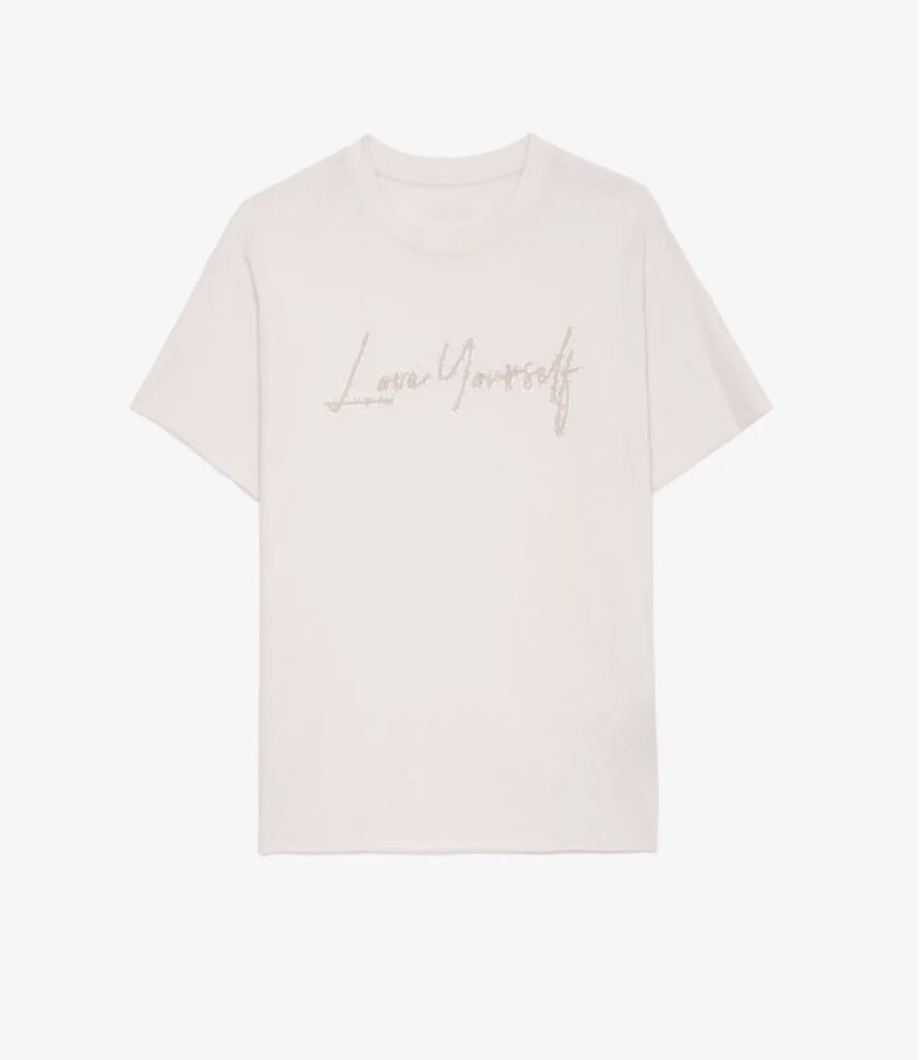 Camiseta Tommer Love Yourself con Strass ZADIG ET VOLTAIRE