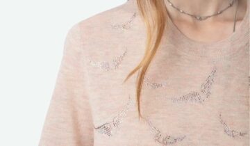 Jersey de 100% Cachemira Ida Wings con Strass ZADIG ET VOLTAIRE
