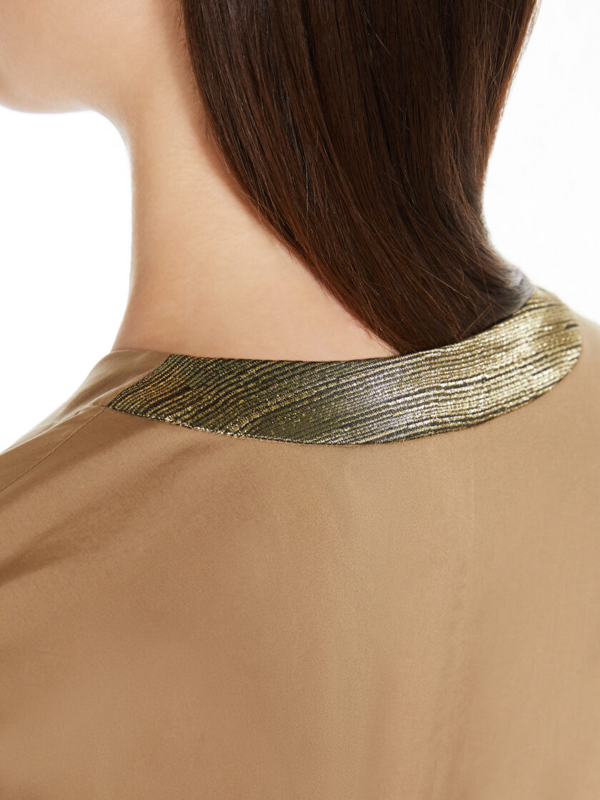 Vestido en V de popelina de algodón MAX MARA - Imagen 3