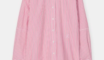 CAMISA  COLOR BLANCO RAYAS ROJO HOX