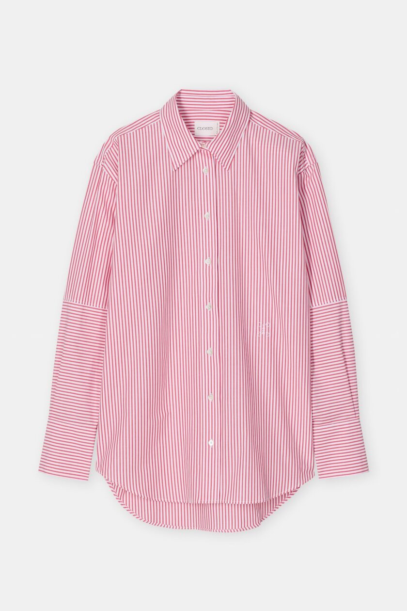CAMISA  COLOR BLANCO RAYAS ROJO HOX - Imagen 3