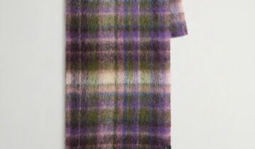 Bufanda de alpaca, mohair y lana virgen con estampado a cuadros WOOLRICH
