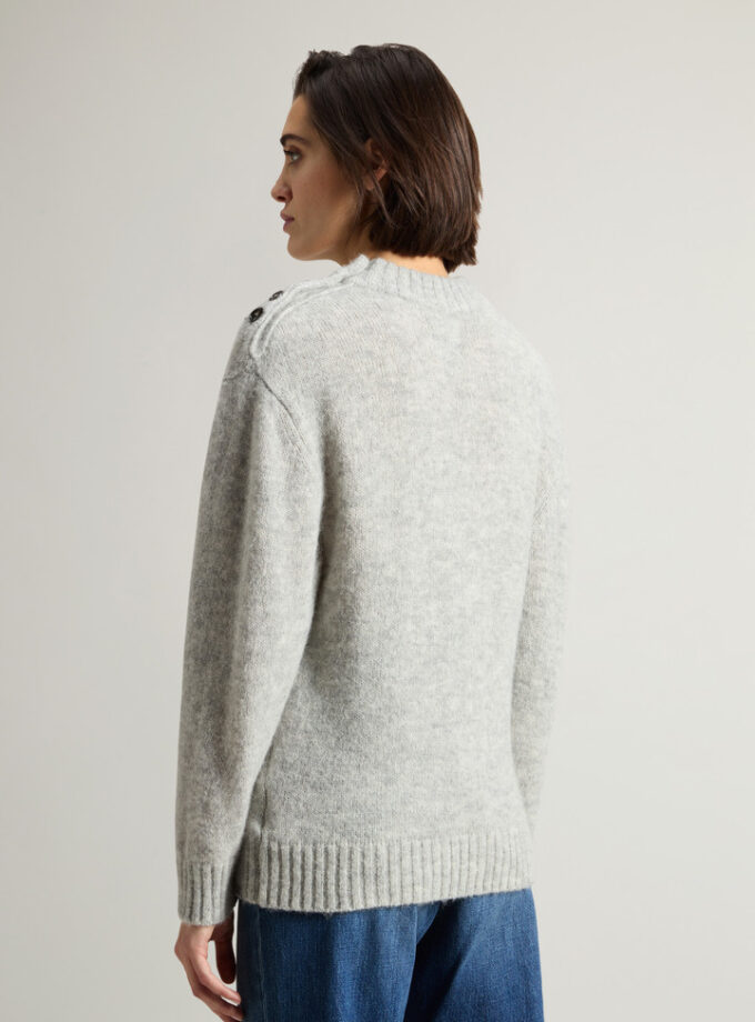 Jersey de mezcla de alpaca y botones en el hombro WOOLRICH