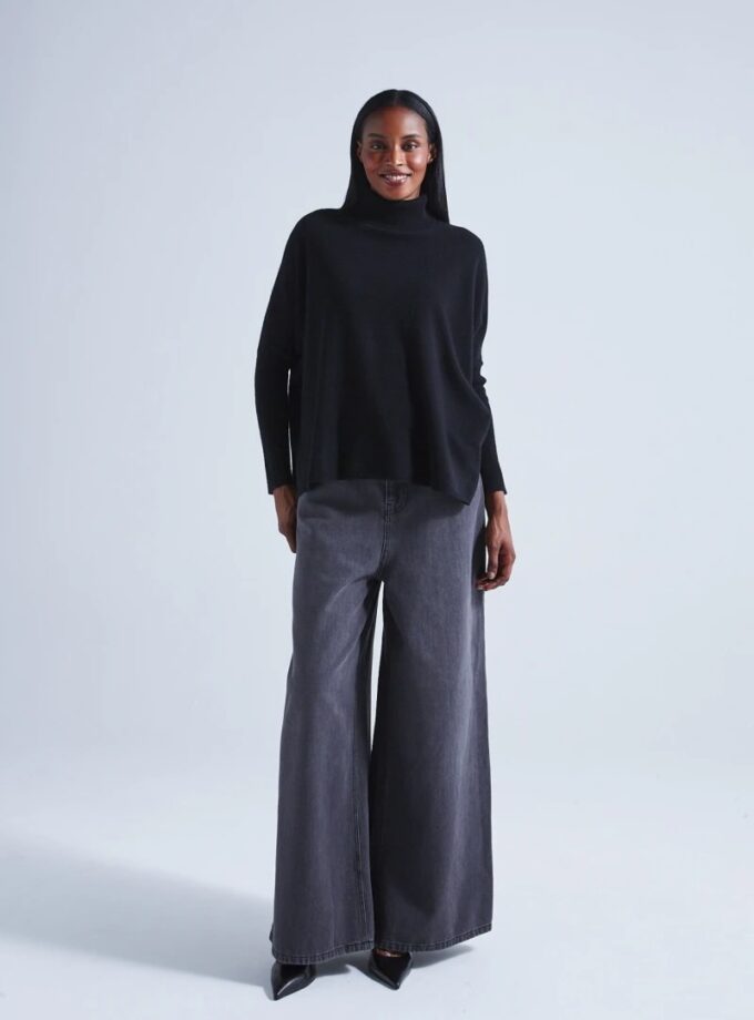 JERSEY COLOR NEGRO ABSOLUT CASHMERE