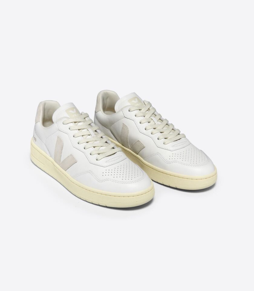 V-90 LEATHER WHITE NATURAL VEJA - Imagen 2