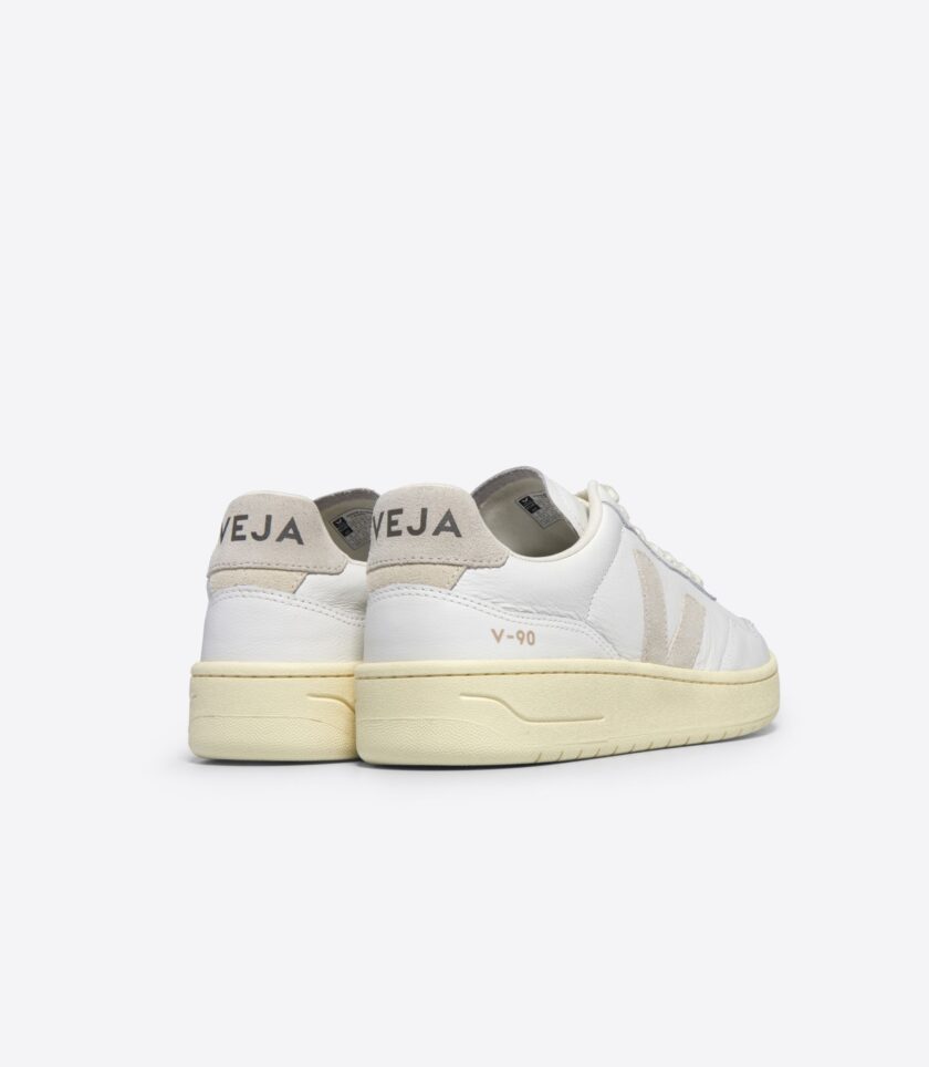 V-90 LEATHER WHITE NATURAL VEJA - Imagen 3