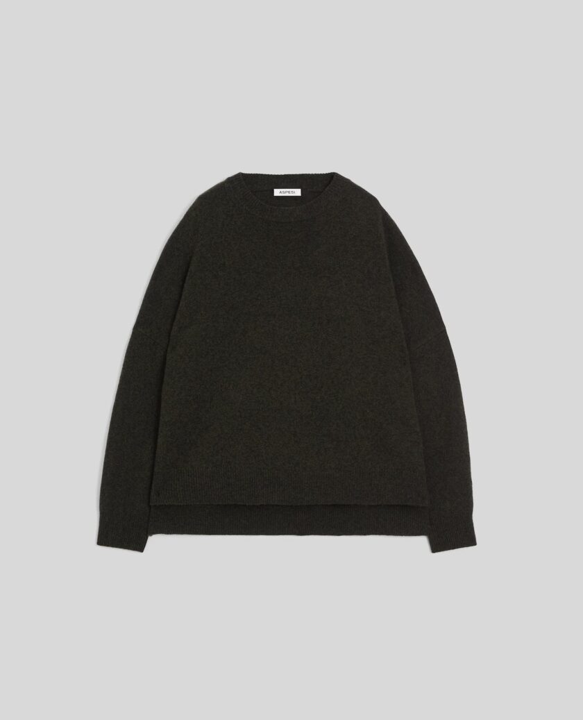 jersey de lana con cuello redondo - verder¢n ASPESI