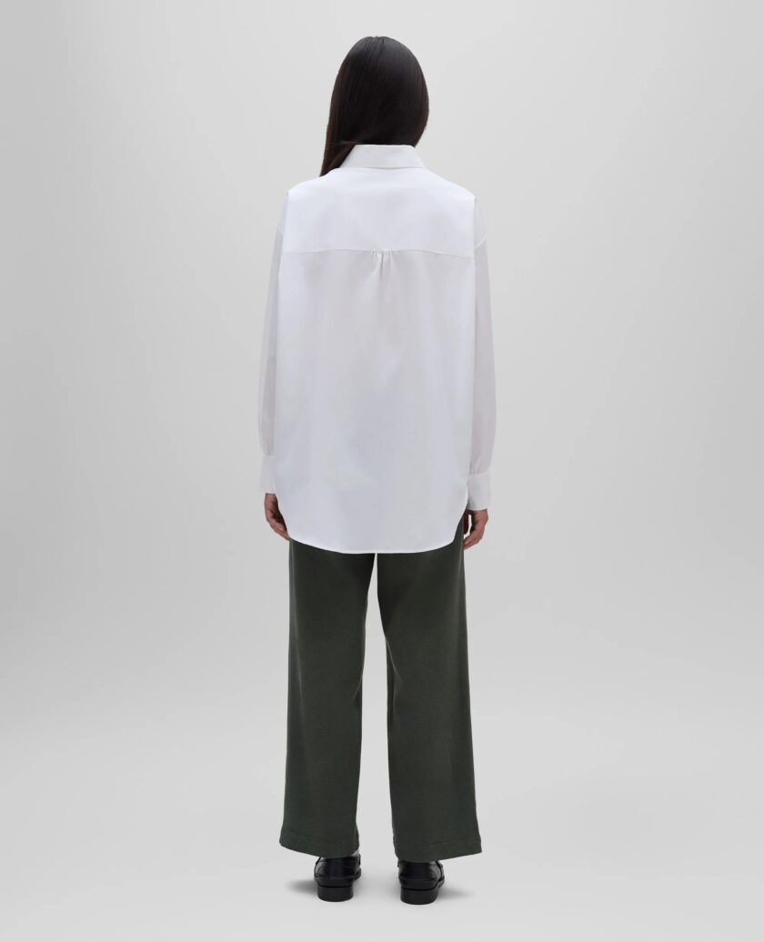 camisa de popelina de algodon - blanco ASPESI - Imagen 3