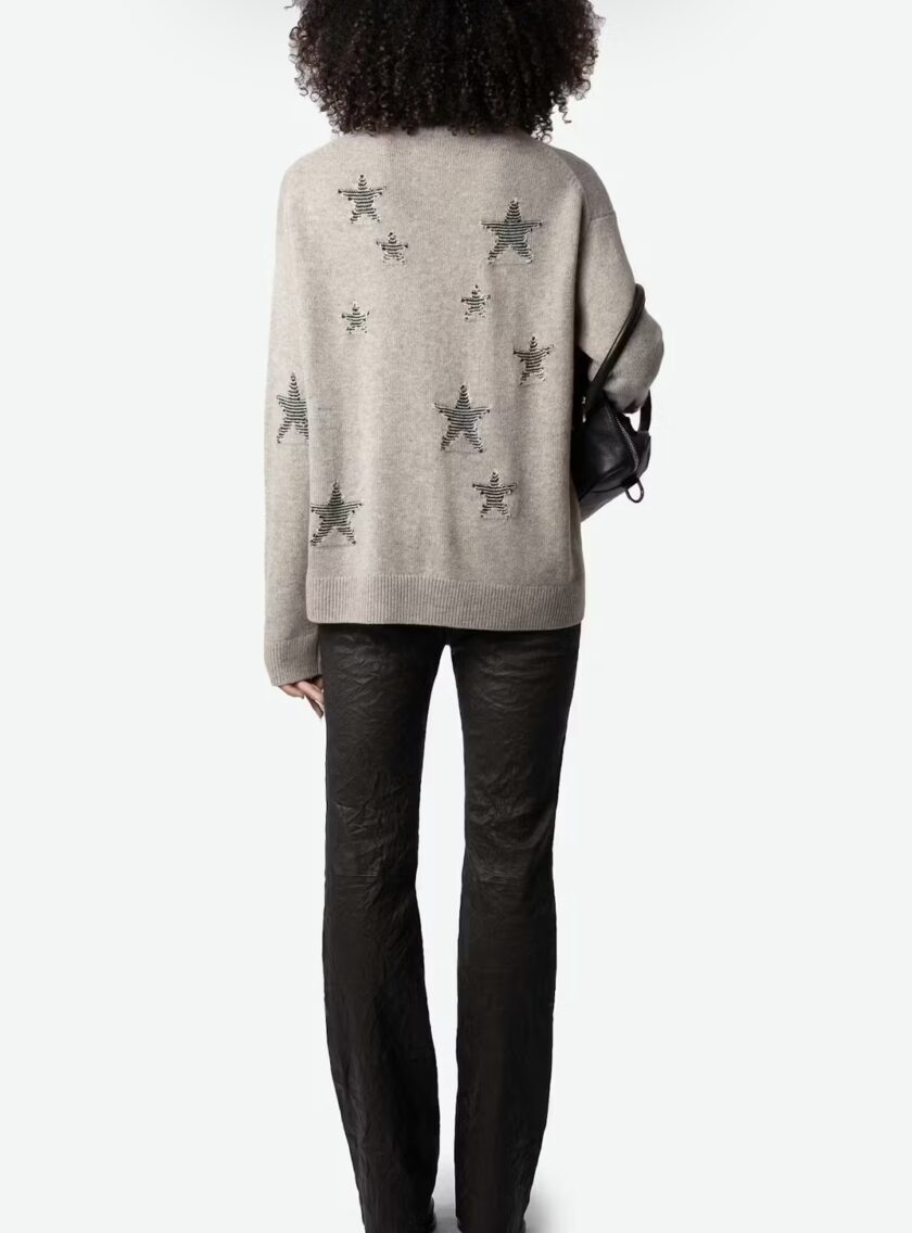 Jersey de 100% Cachemira Markus Stars ZADIG ET VOLTAIRE - Imagen 3