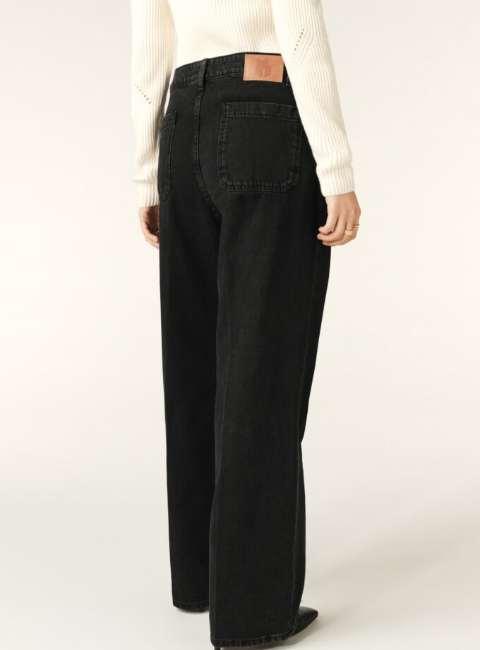 PANTALON  COLOR NEGRO BA&SH