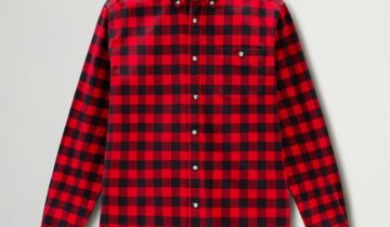 Camisa de franela con estampado a cuadros WOOLRICH