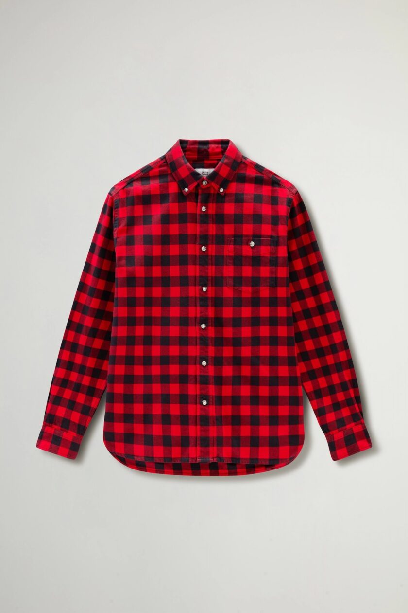 Camisa de franela con estampado a cuadros WOOLRICH