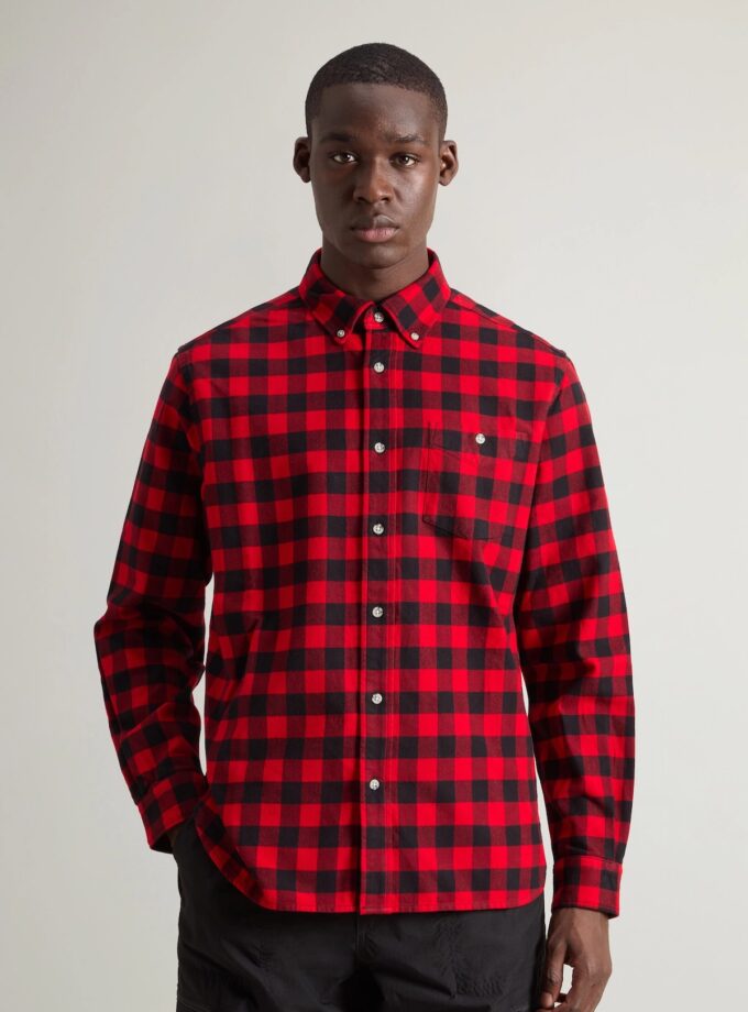 Camisa de franela con estampado a cuadros WOOLRICH