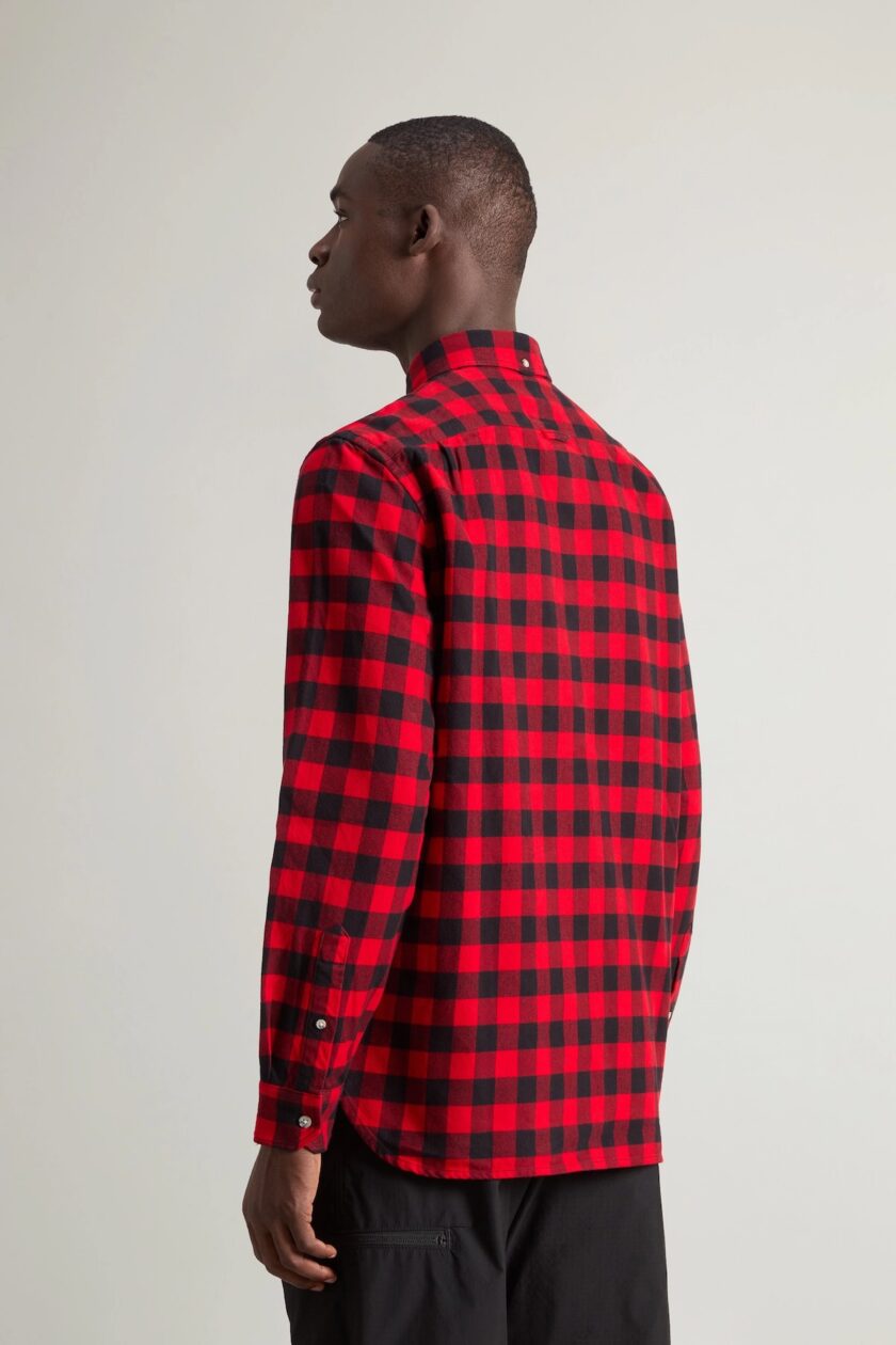 Camisa de franela con estampado a cuadros WOOLRICH - Imagen 3