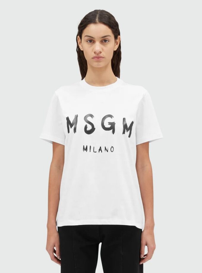CAMISETA  COLOR BLANCO MSGM