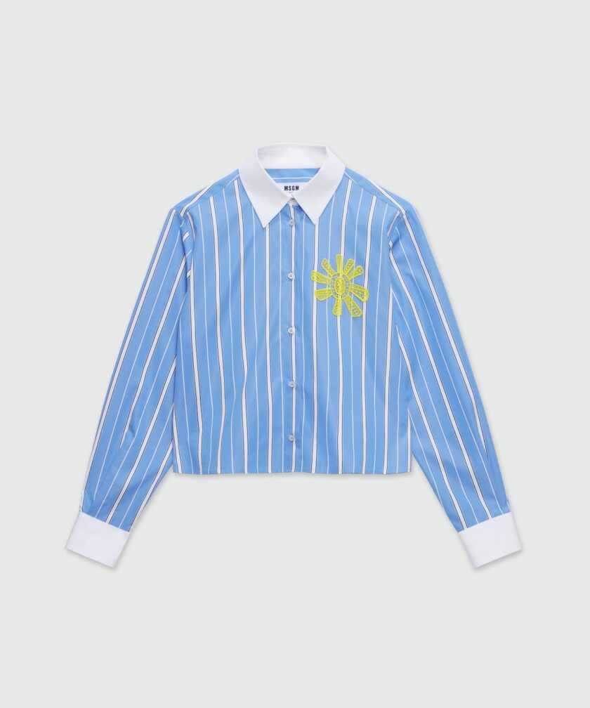 CAMISA  COLOR azul MSGM