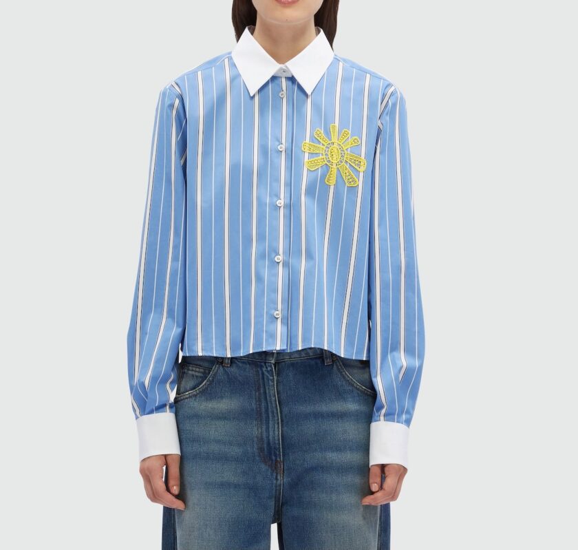 CAMISA  COLOR azul MSGM - Imagen 2
