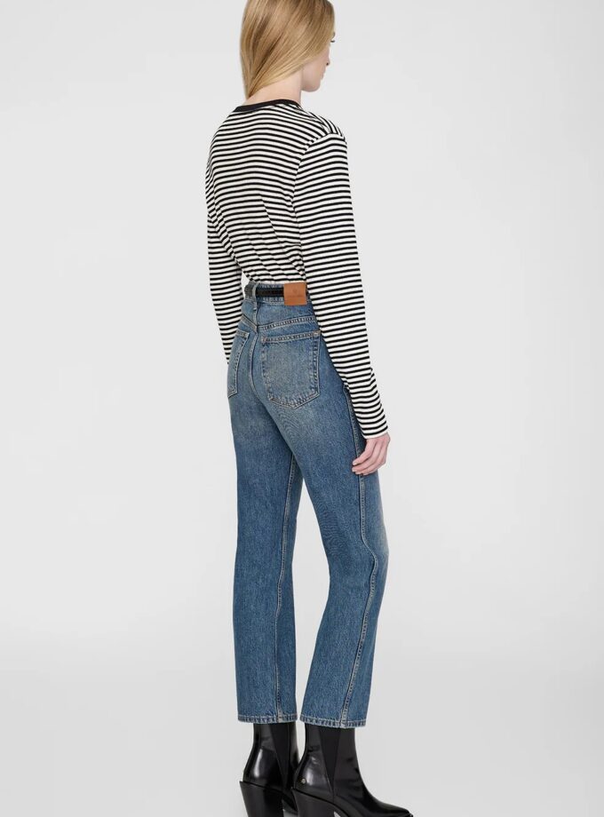 CAMISETA  COLOR crudo y negro ANINE BING